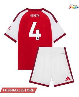 Günstige Arsenal Ben White #4 Heimtrikotsatz Kinder 2026-27 Kurzarm (+ Kurze Hosen)